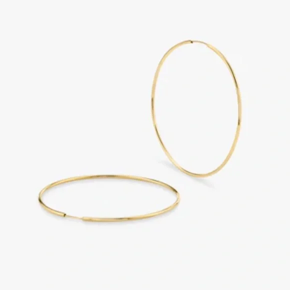 Vrai Oro Jewelry Vrai Gold Hoop Earrings Poshmark